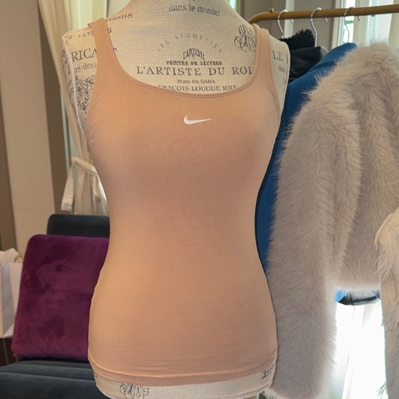 Nike Tops - Nike Tan Sleeveless Tank Top Sportswear Everyday Modern Essentials Hemp sz Small